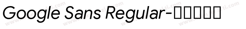 Google Sans Regular字体转换
